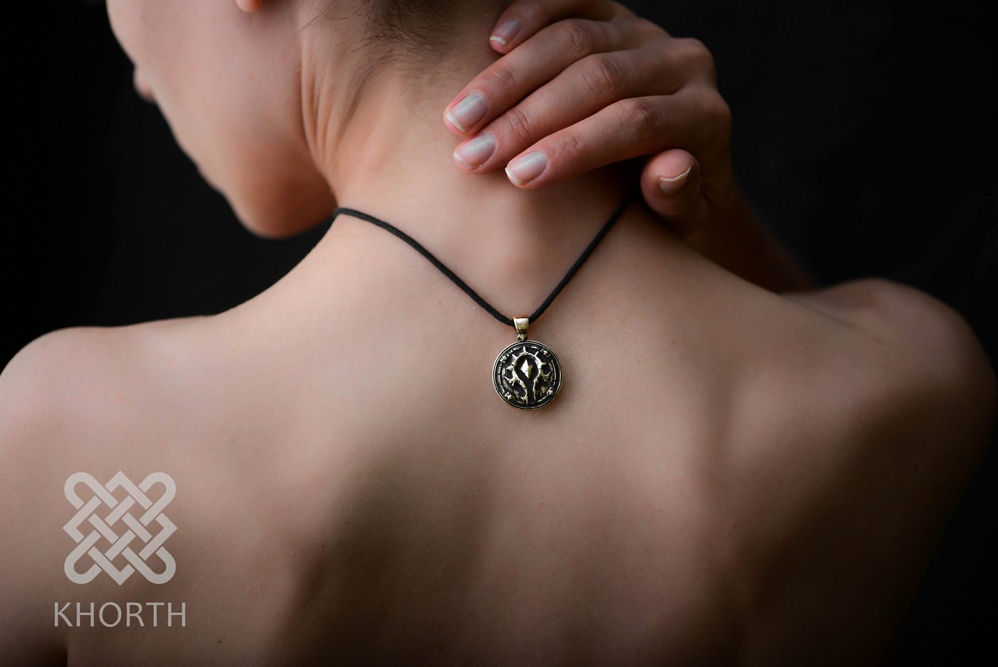 ALLIANCE & HORDE Pendant — handmade Warcraft pendant in silver and bronze — photo 7