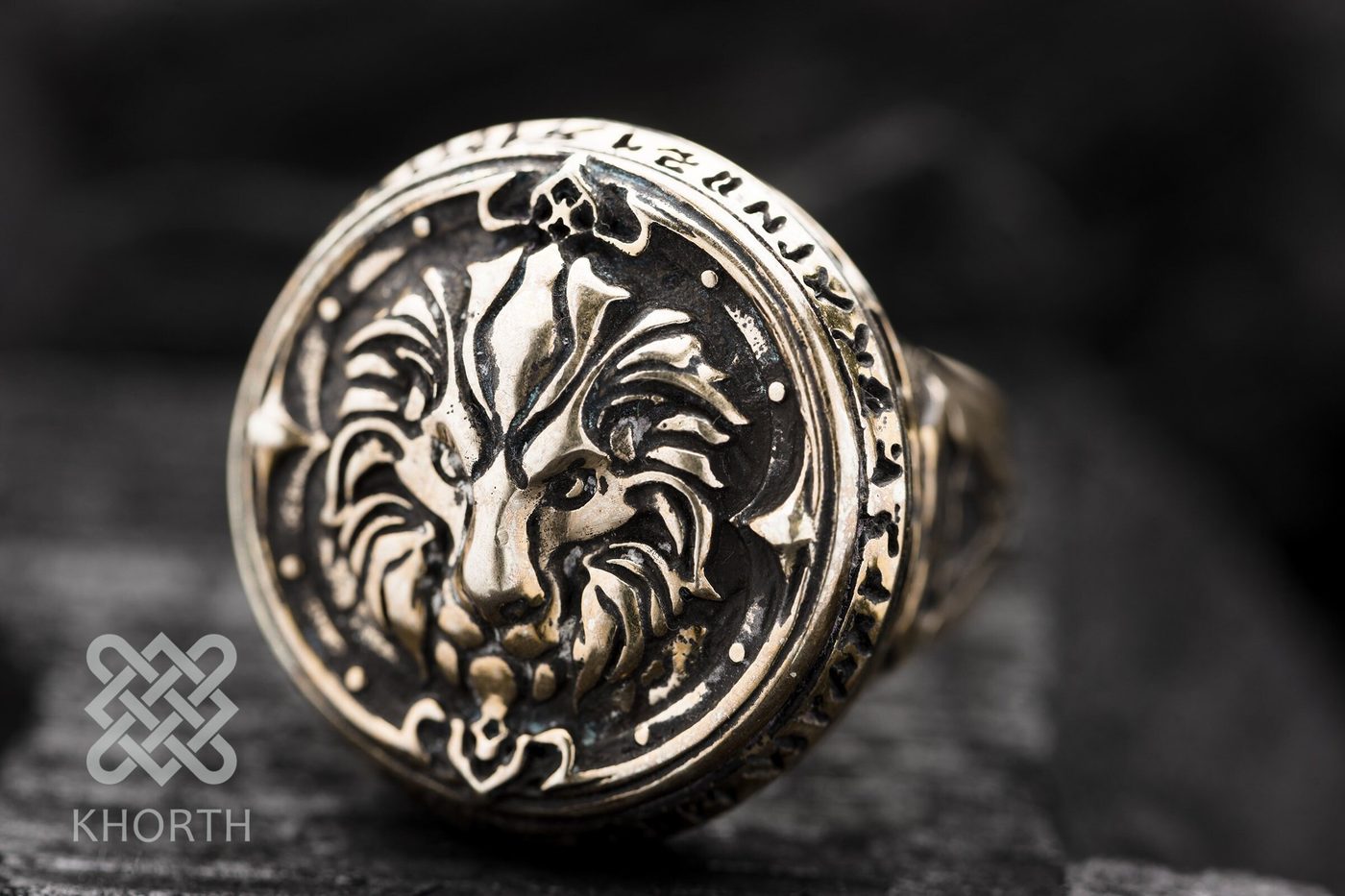 ALLIANCE Ring — handmade Warcraft ring in silver and bronze
