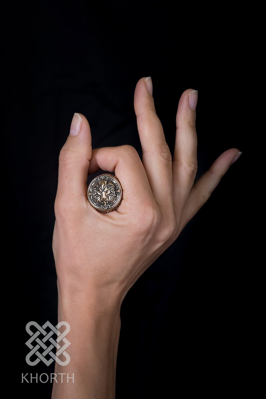 ALLIANCE Ring — handmade Warcraft ring in silver and bronze — photo 8