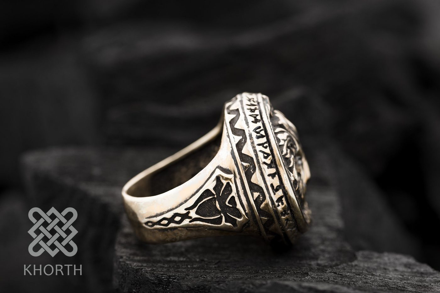 ALLIANCE Ring — handmade Warcraft ring in silver and bronze — photo 3