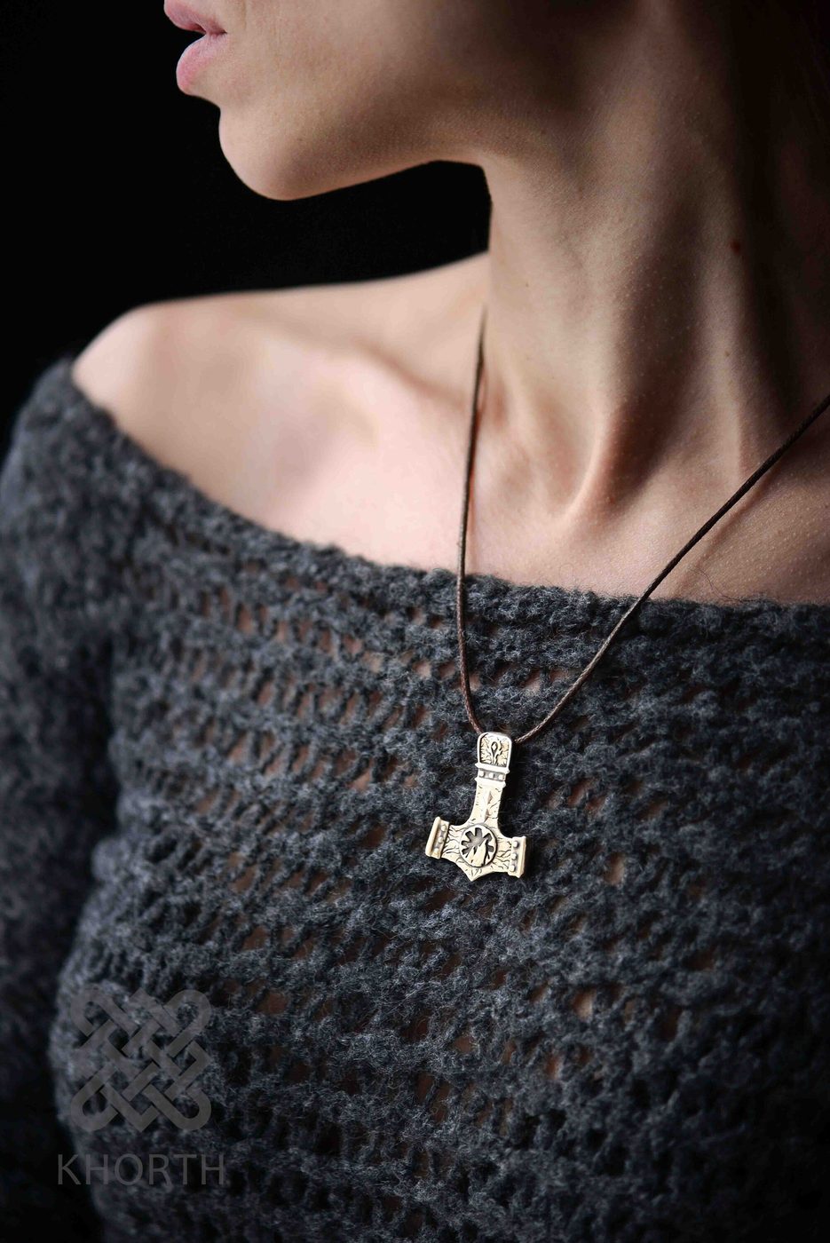 DOOMHAMMER BLACKROCK CLAN Pendant — handmade Warcraft pendant in silver and bronze — photo 5