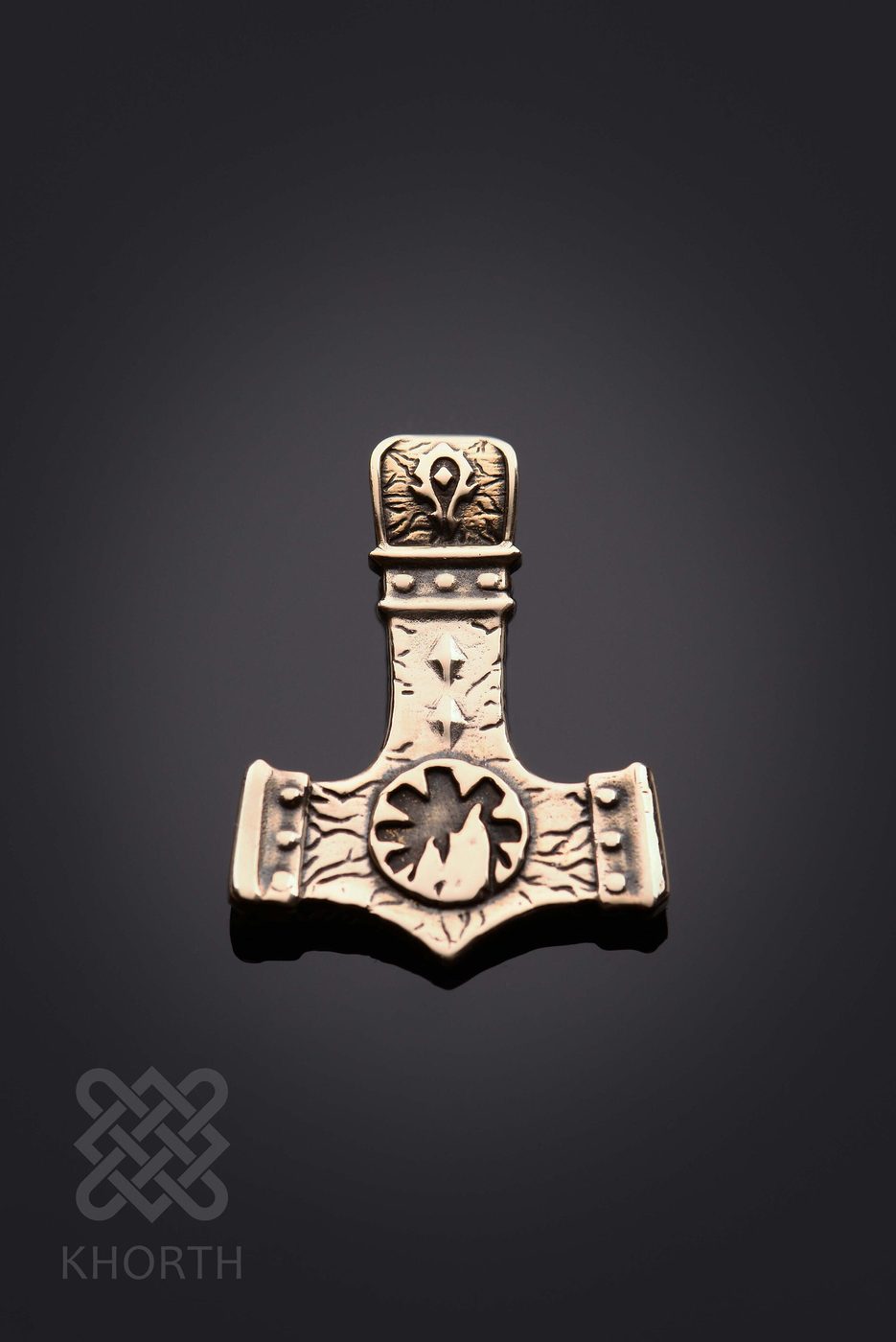 DOOMHAMMER BLACKROCK CLAN Pendant — handmade Warcraft pendant in silver and bronze — photo 4