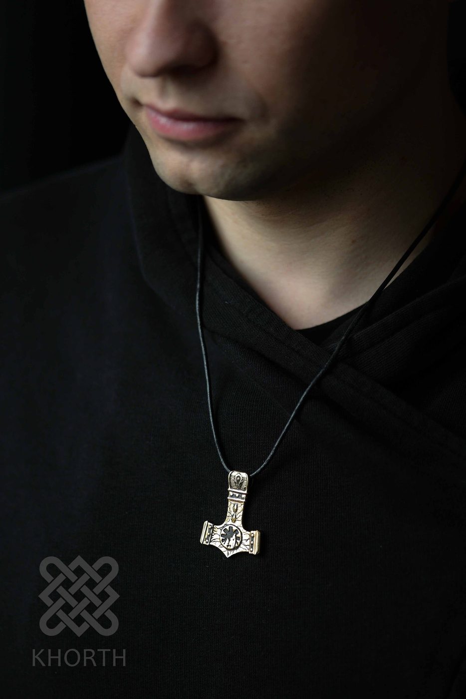 DOOMHAMMER BLACKROCK CLAN Pendant — handmade Warcraft pendant in silver and bronze — photo 6