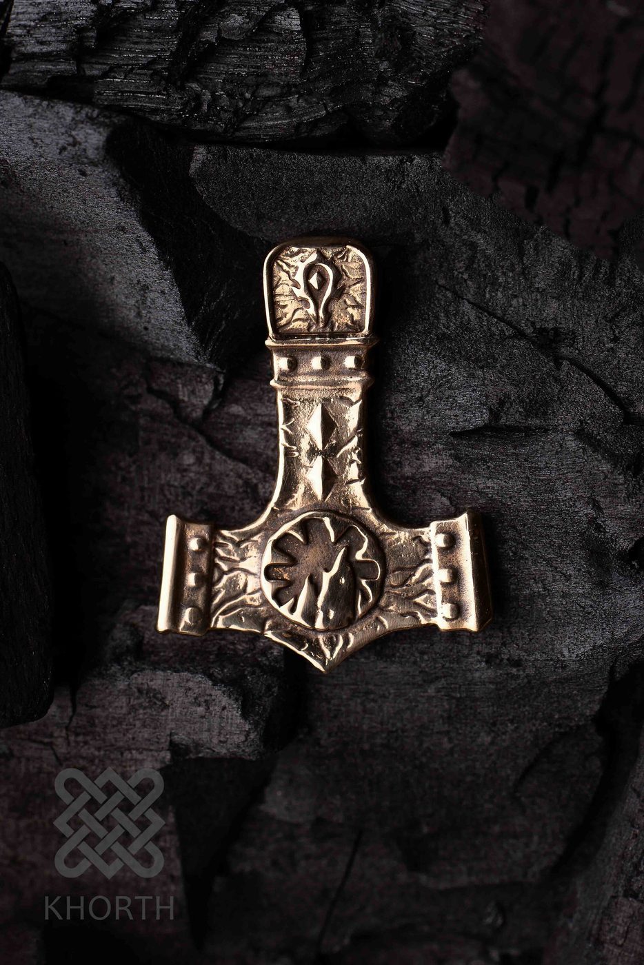 DOOMHAMMER BLACKROCK CLAN Pendant — handmade Warcraft pendant in silver and bronze