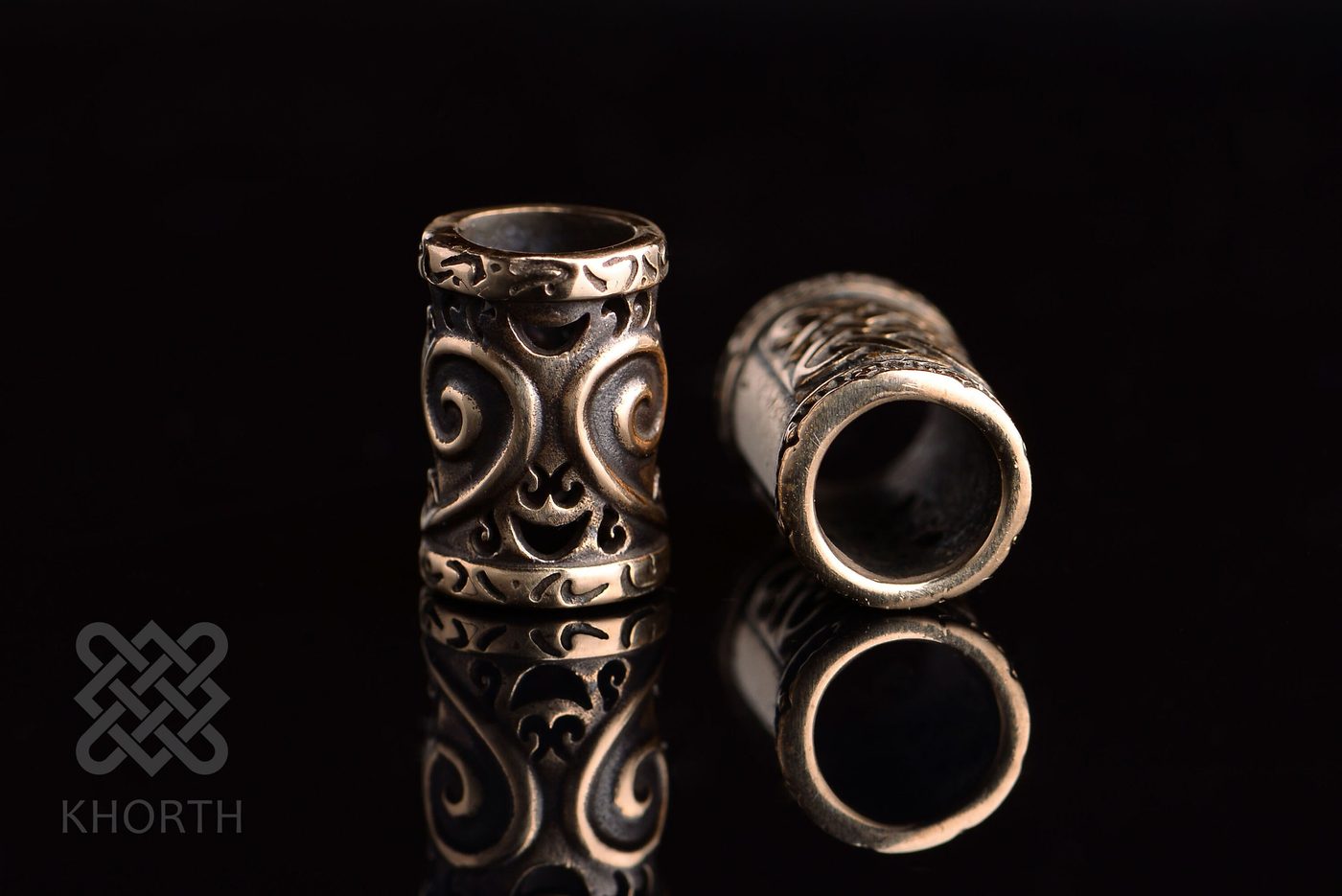 ELVEN Beads — handmade Warcraft beads in silver and bronze