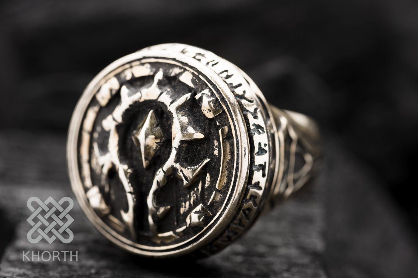 HORDE Ring — handmade Warcraft ring in silver and bronze