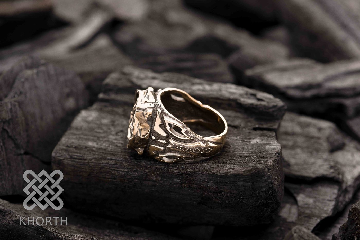IMP Ring — handmade Warcraft ring in silver and bronze — photo 2