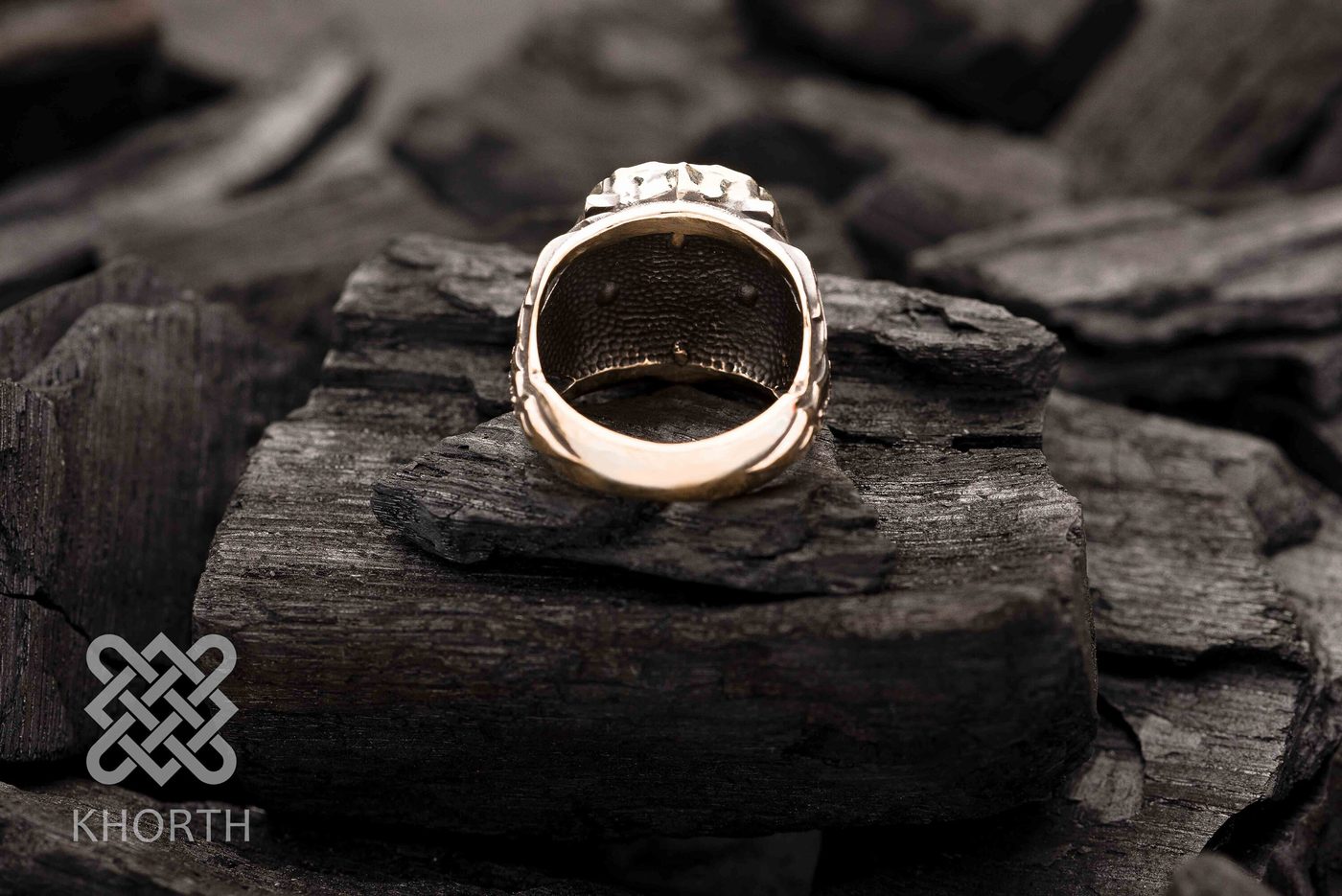 IMP Ring — handmade Warcraft ring in silver and bronze — photo 3