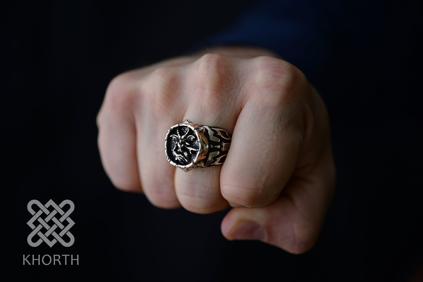 IMP Ring — handmade Warcraft ring in silver and bronze — photo 6