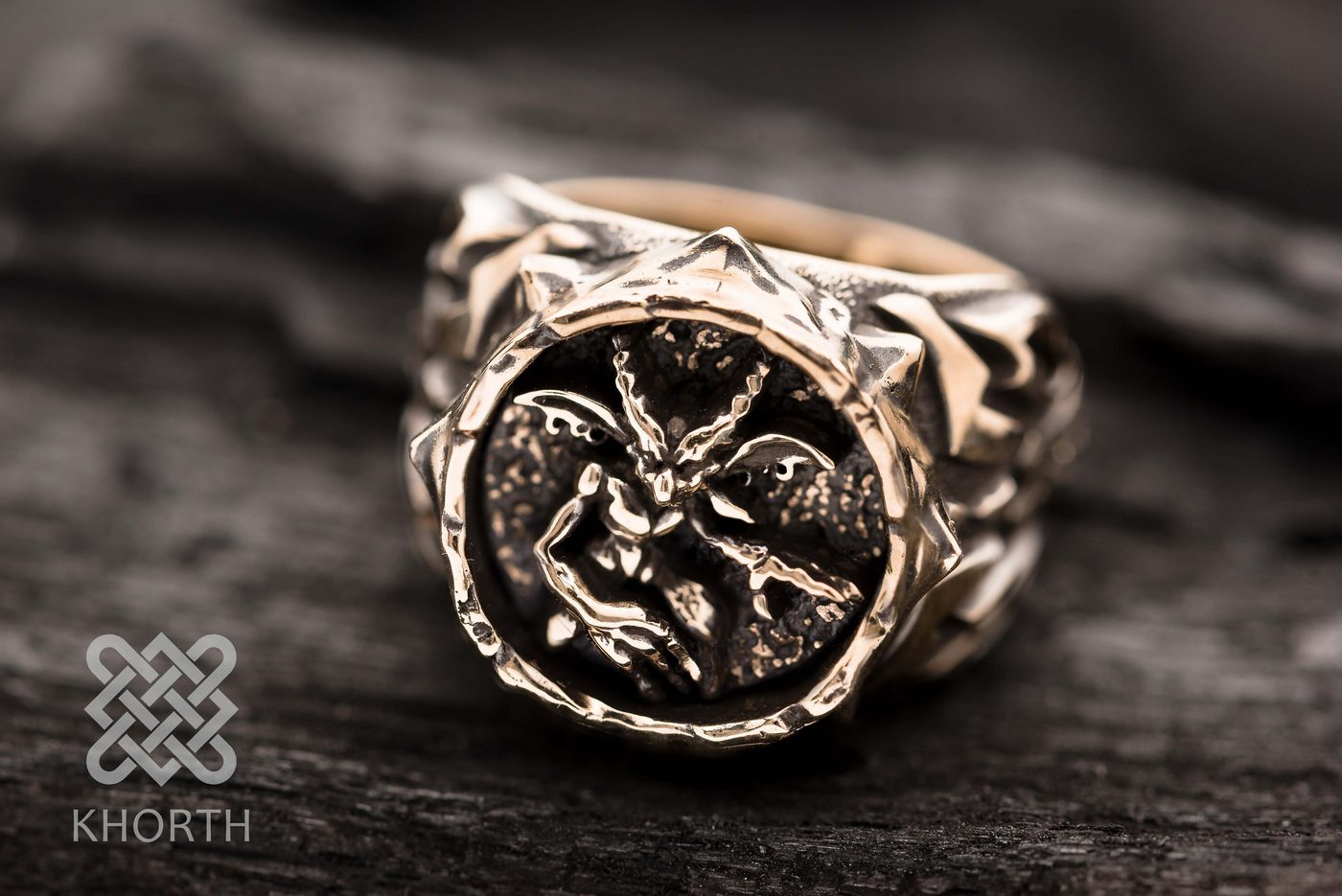 IMP Ring — handmade Warcraft ring in silver and bronze