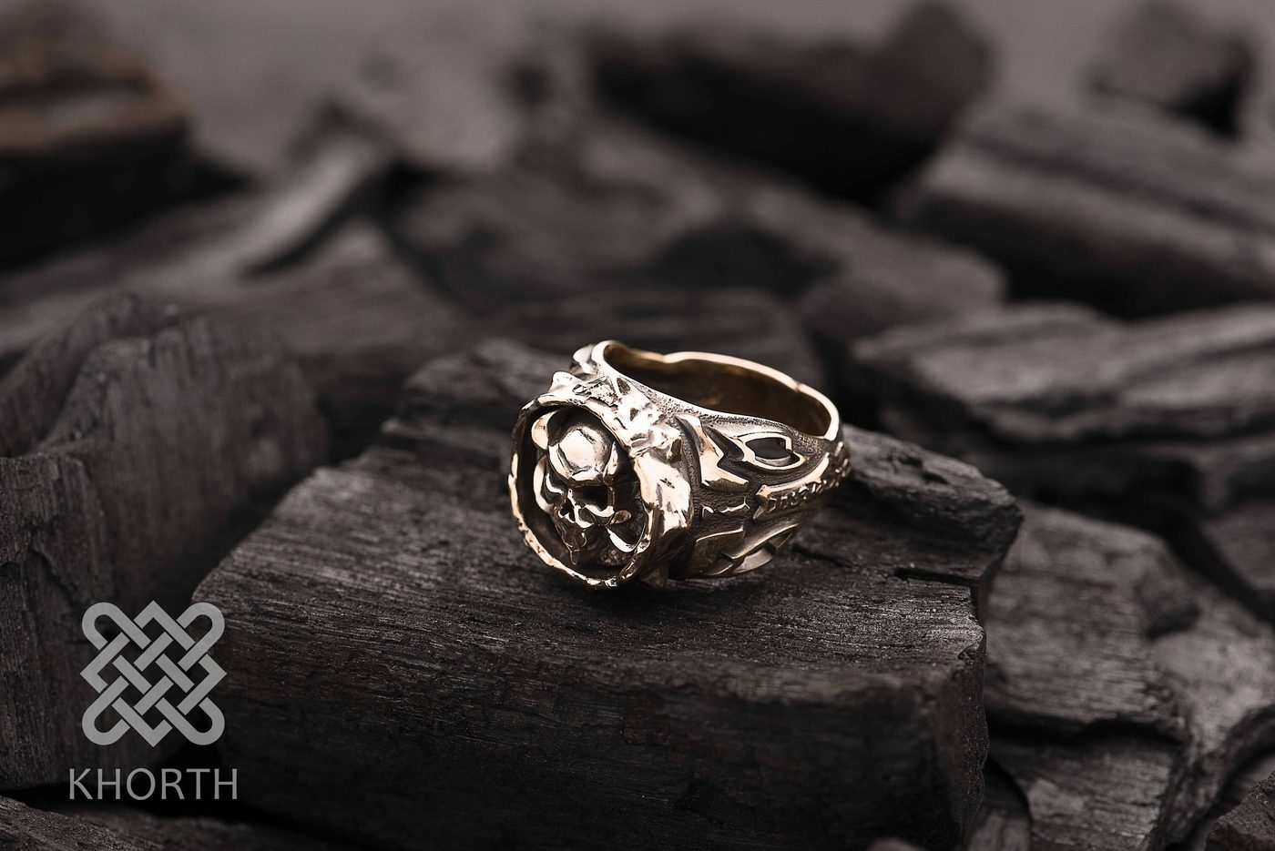 KEL'THUZAD Ring — handmade Warcraft ring in silver and bronze — photo 3