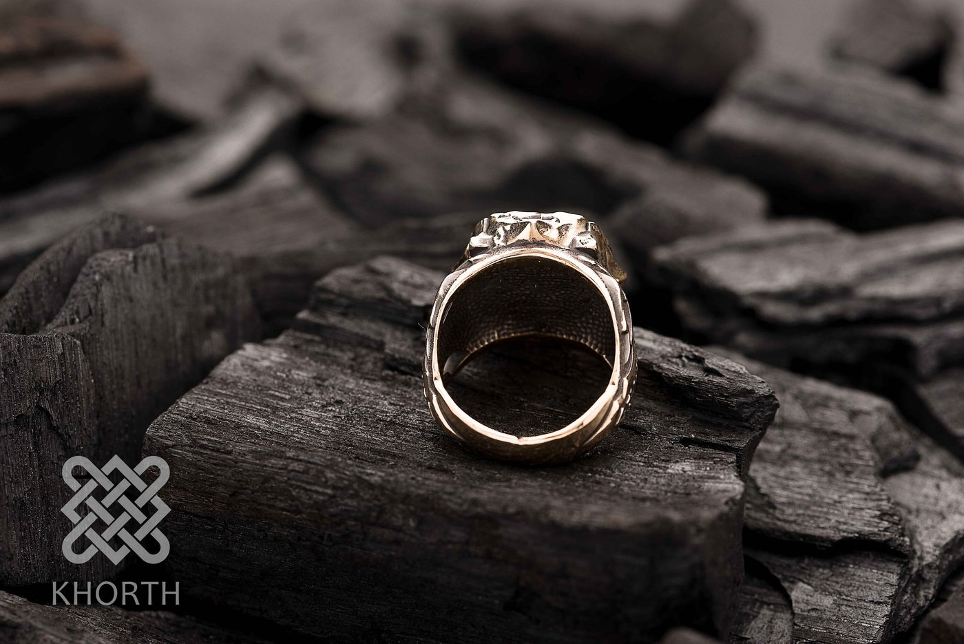 KEL'THUZAD Ring — handmade Warcraft ring in silver and bronze — photo 4