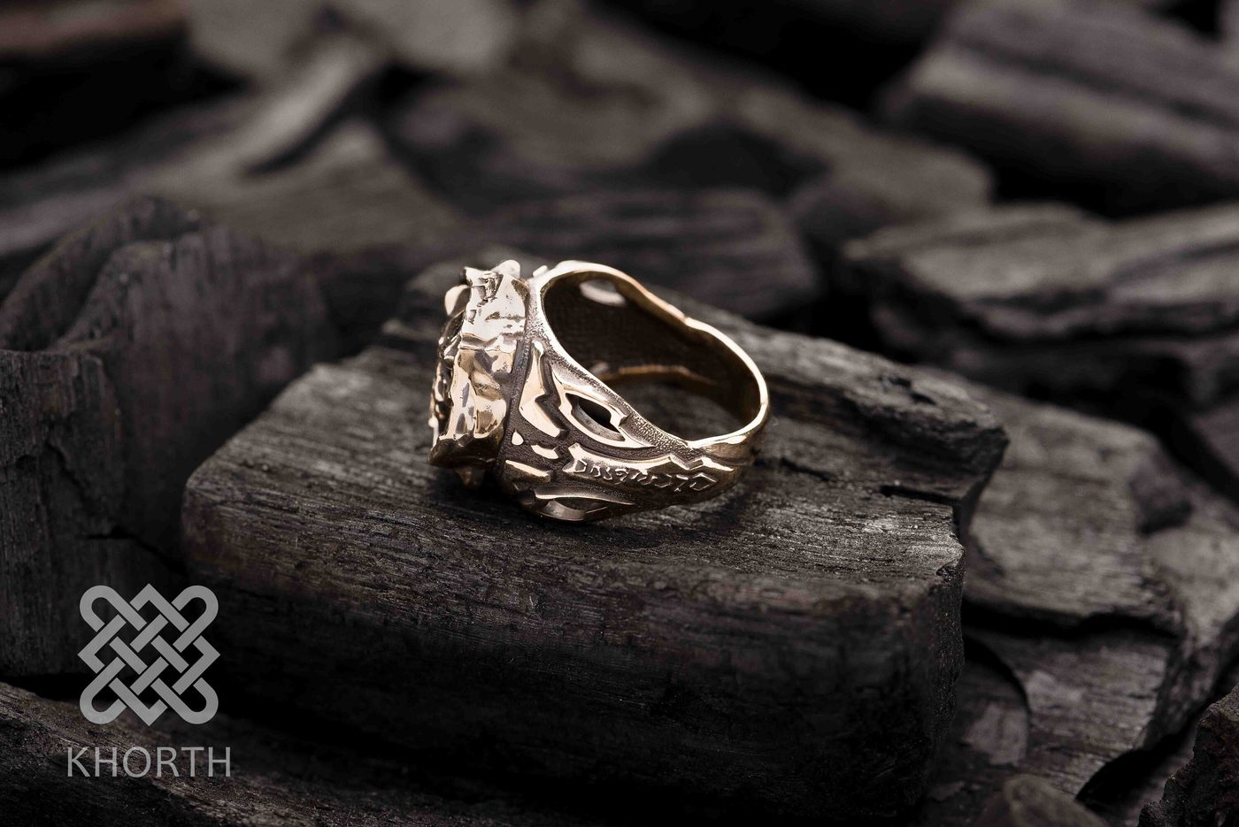 KEL'THUZAD Ring — handmade Warcraft ring in silver and bronze — photo 5