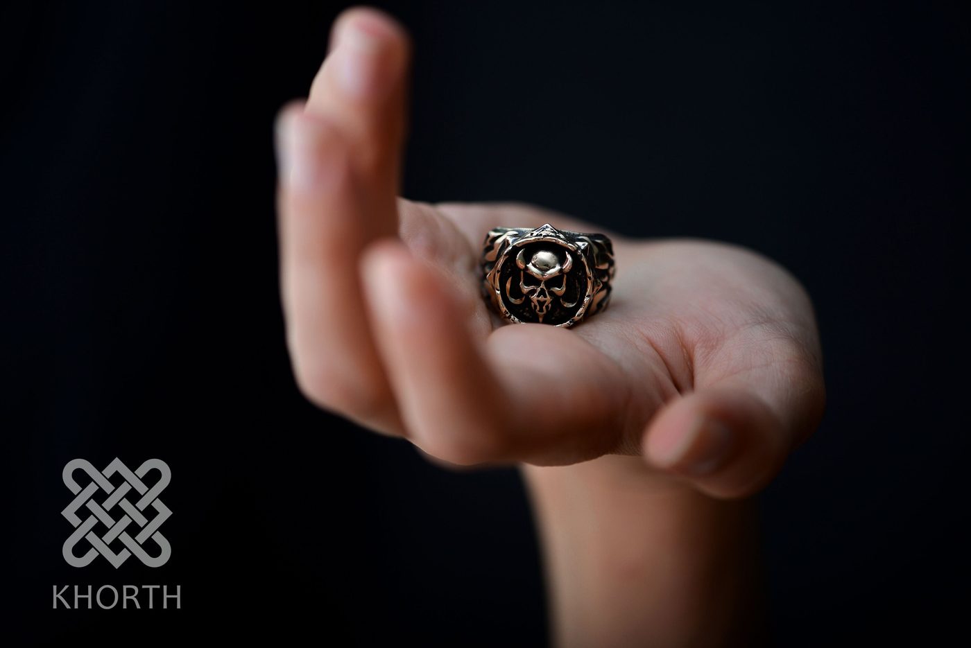 KEL'THUZAD Ring — handmade Warcraft ring in silver and bronze — photo 8