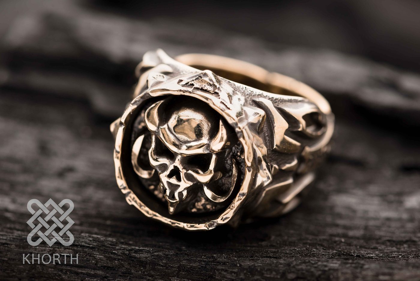 KEL'THUZAD Ring — handmade Warcraft ring in silver and bronze