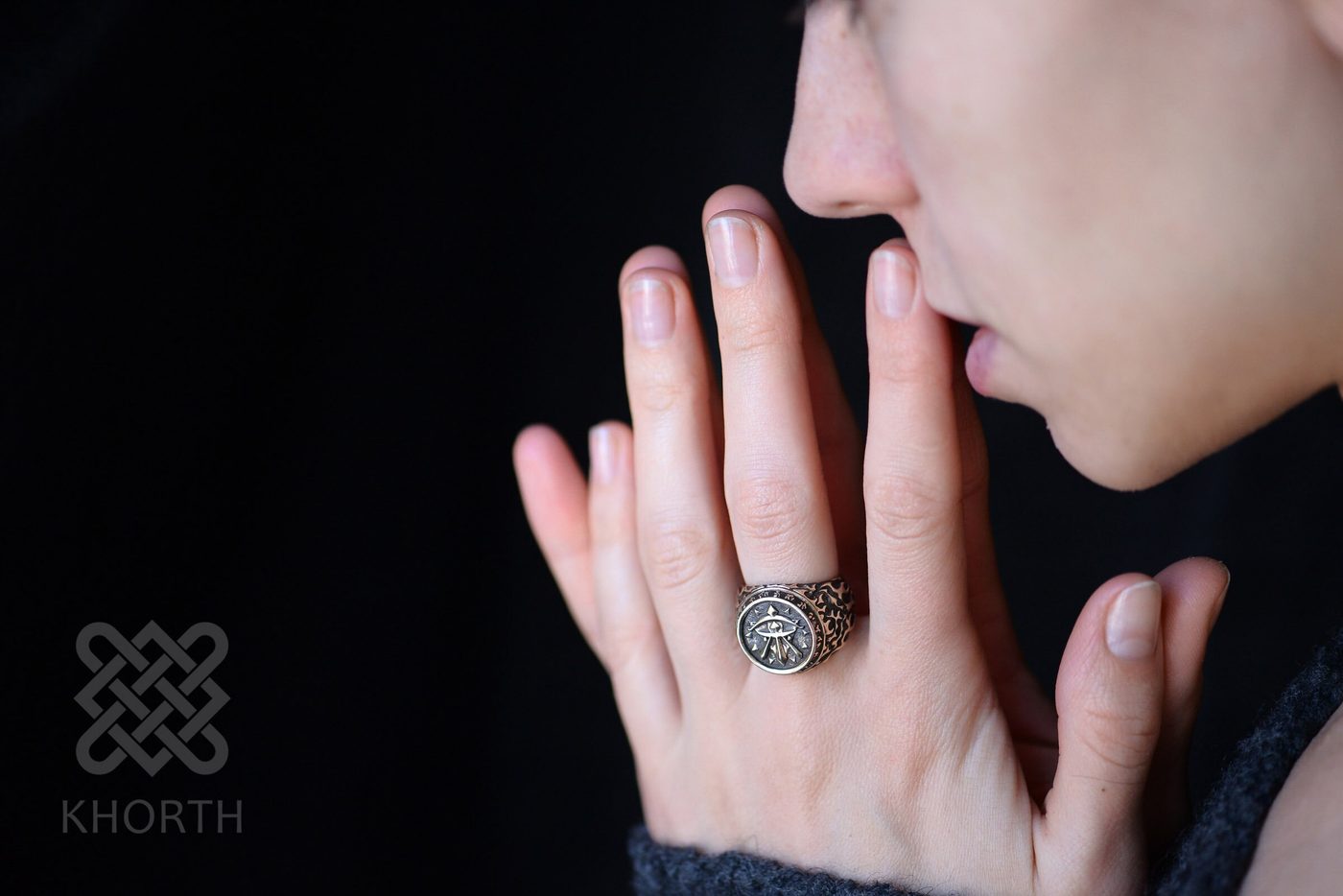 KIRIN TOR Ring — handmade Warcraft ring in silver and bronze — photo 8