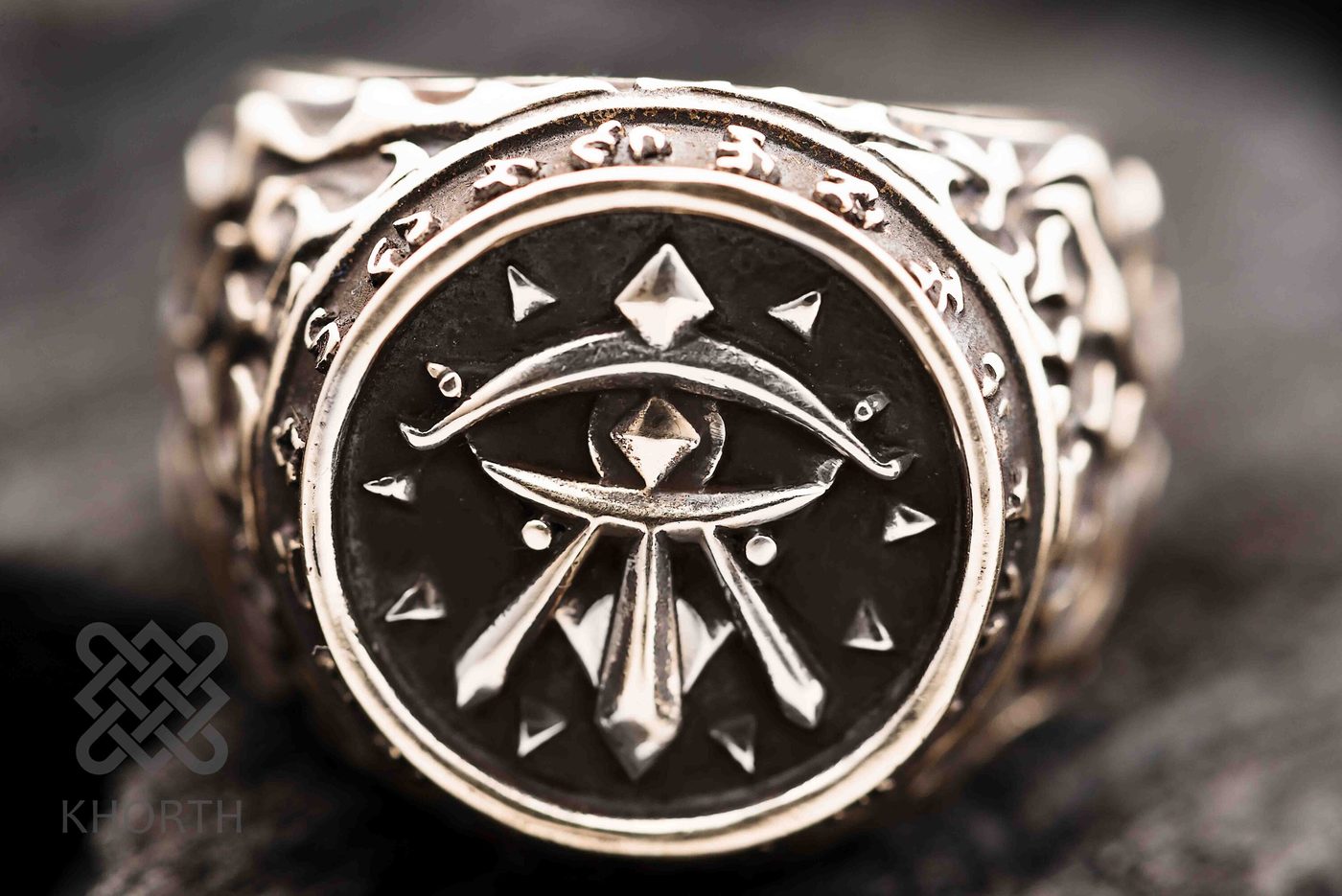 KIRIN TOR Ring — handmade Warcraft ring in silver and bronze — photo 2