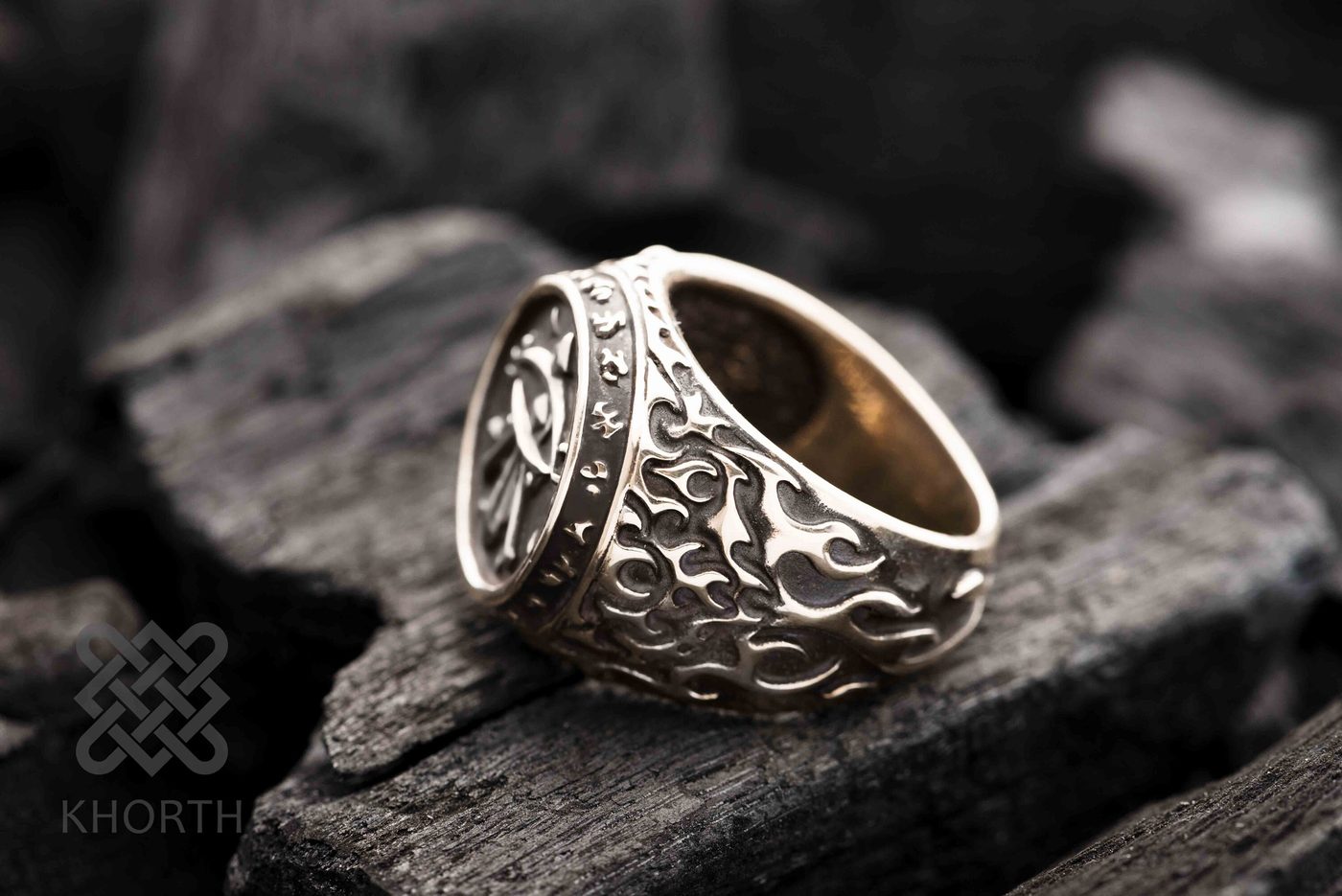 KIRIN TOR Ring — handmade Warcraft ring in silver and bronze — photo 3