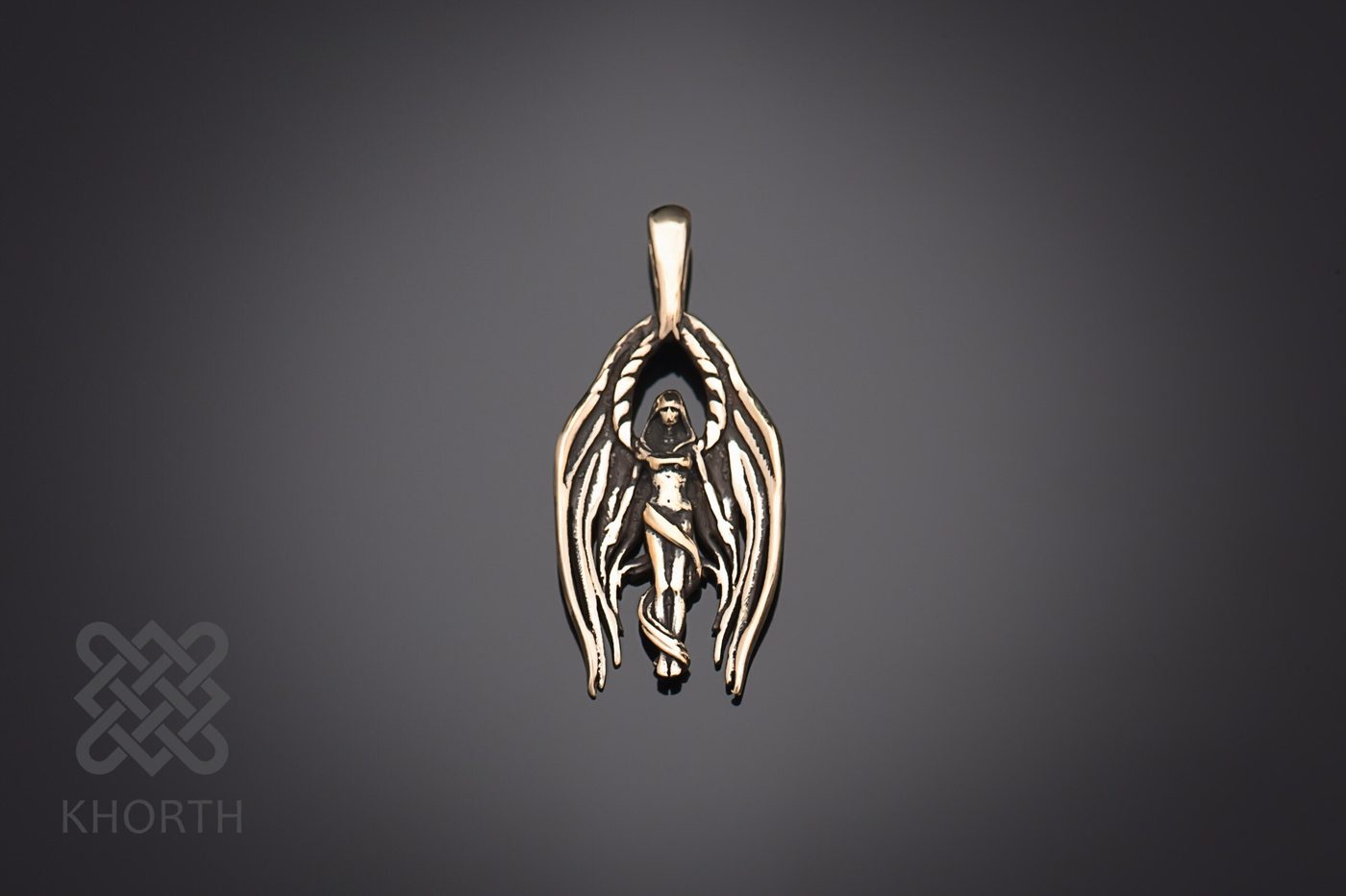 SPIRIT HEALER Pendant — handmade Warcraft necklace in silver and bronze — photo 4